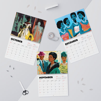 Retro Melanin 2027 Wall Calendar