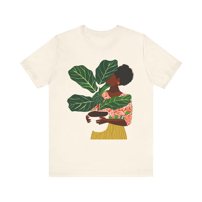 Woman with Potted Plant Shirt