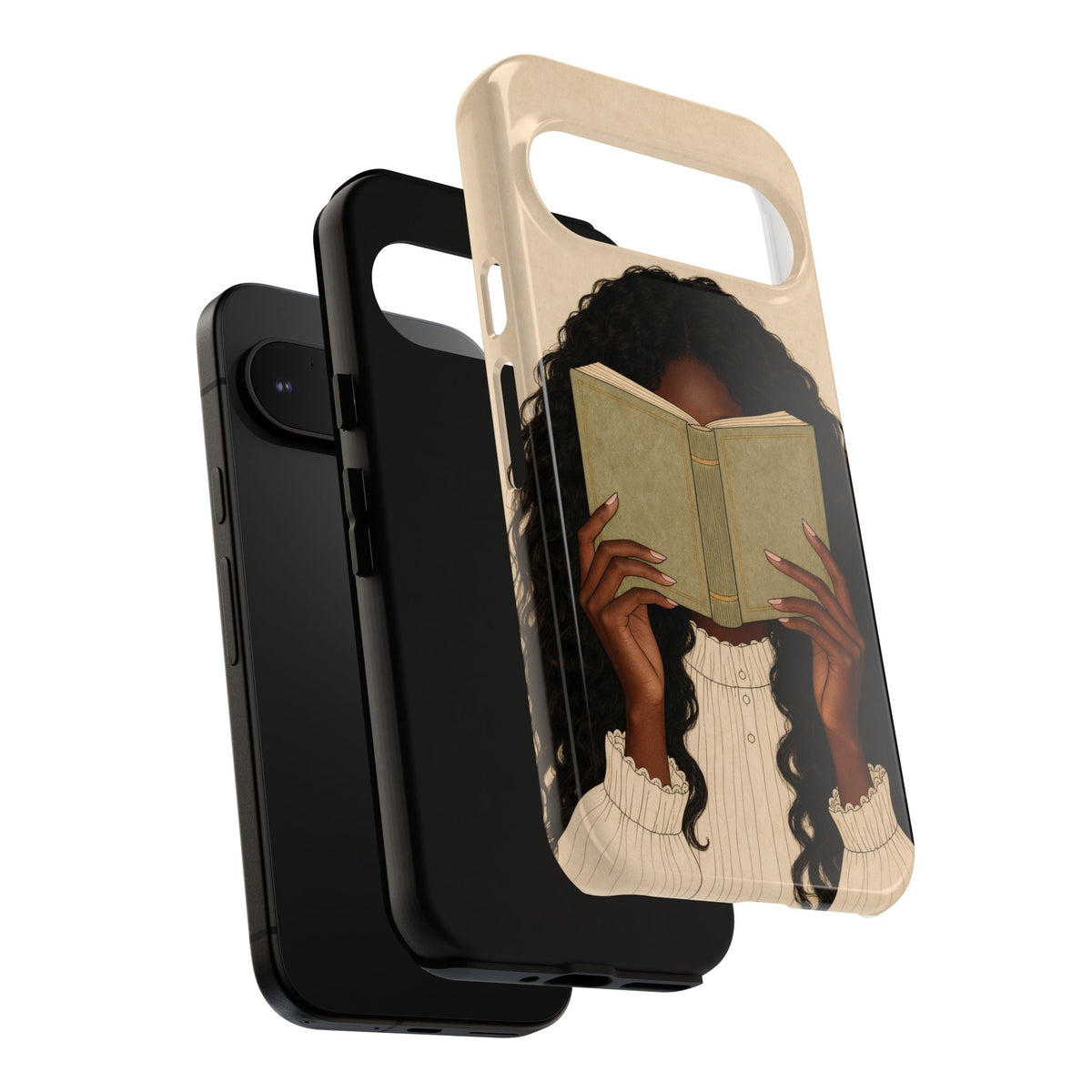 Girl Reading Phone Case