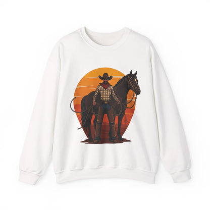 Cowboy with Horse Sweatshirt