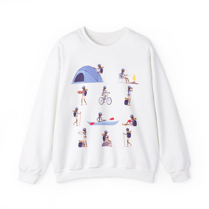 Black Girl Camping Sweatshirt