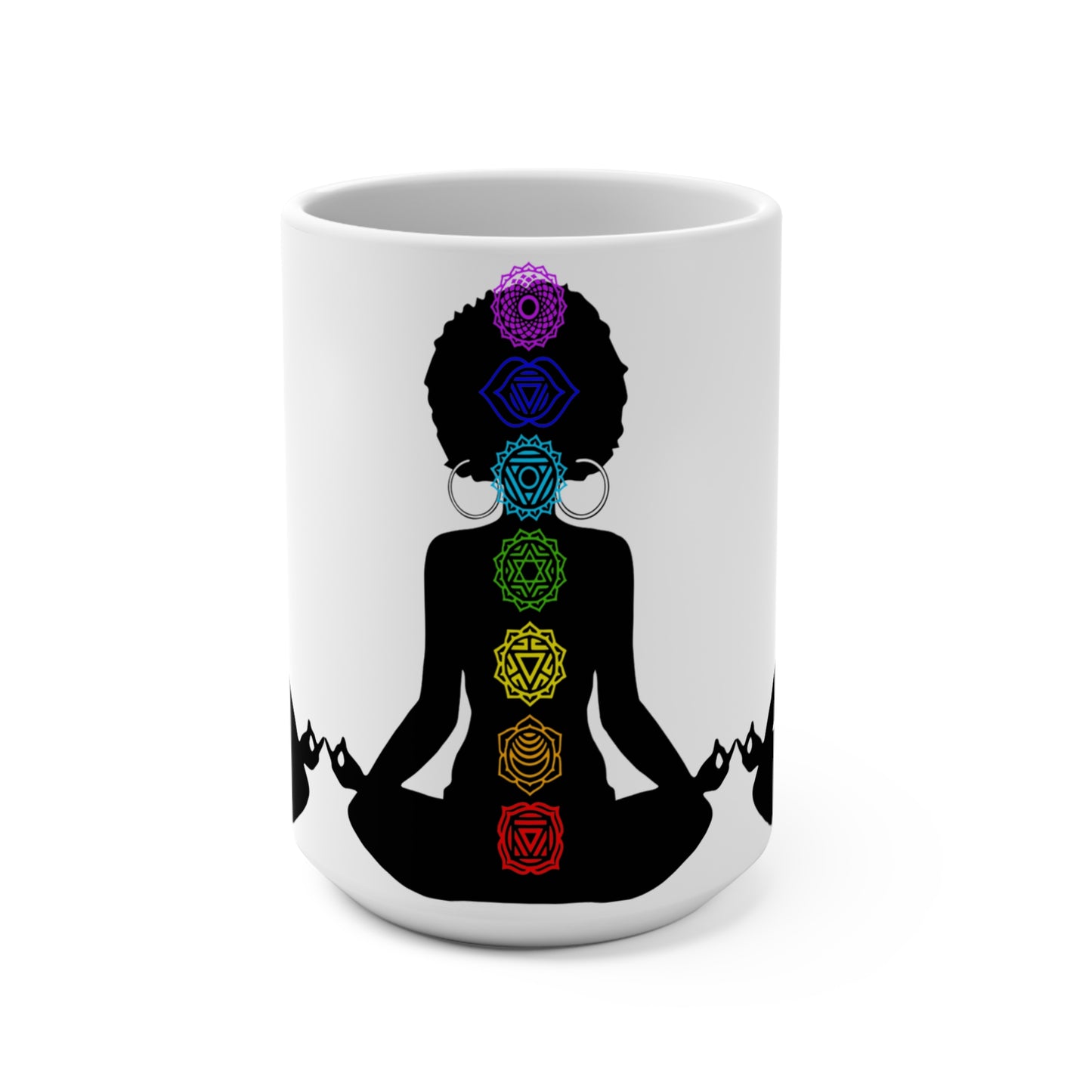 Afro Yoga Chakras Mug