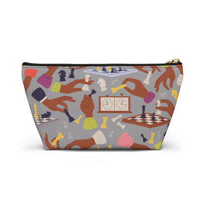 Chess Hands T-Bottom Pouch