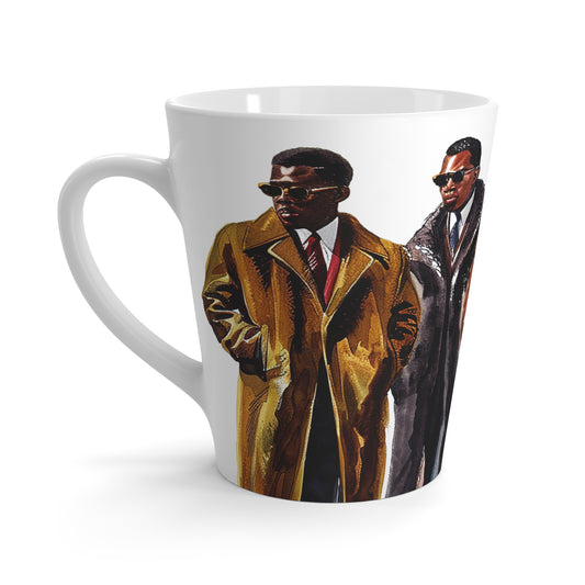 60s Men in Coats Latte Mug