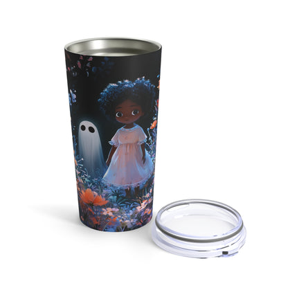 Girl with Ghost Tumbler