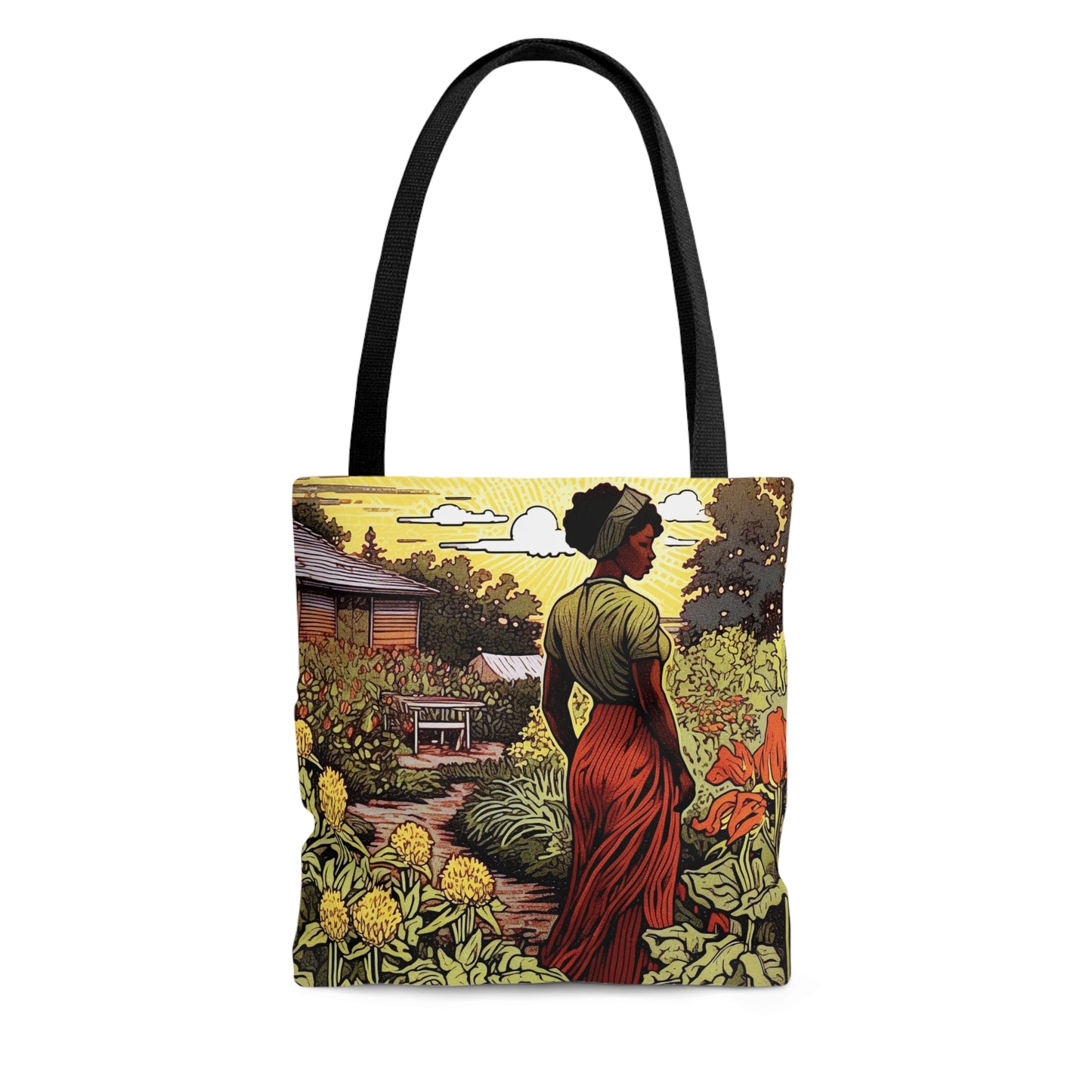 Woman in Garden Tote Bag