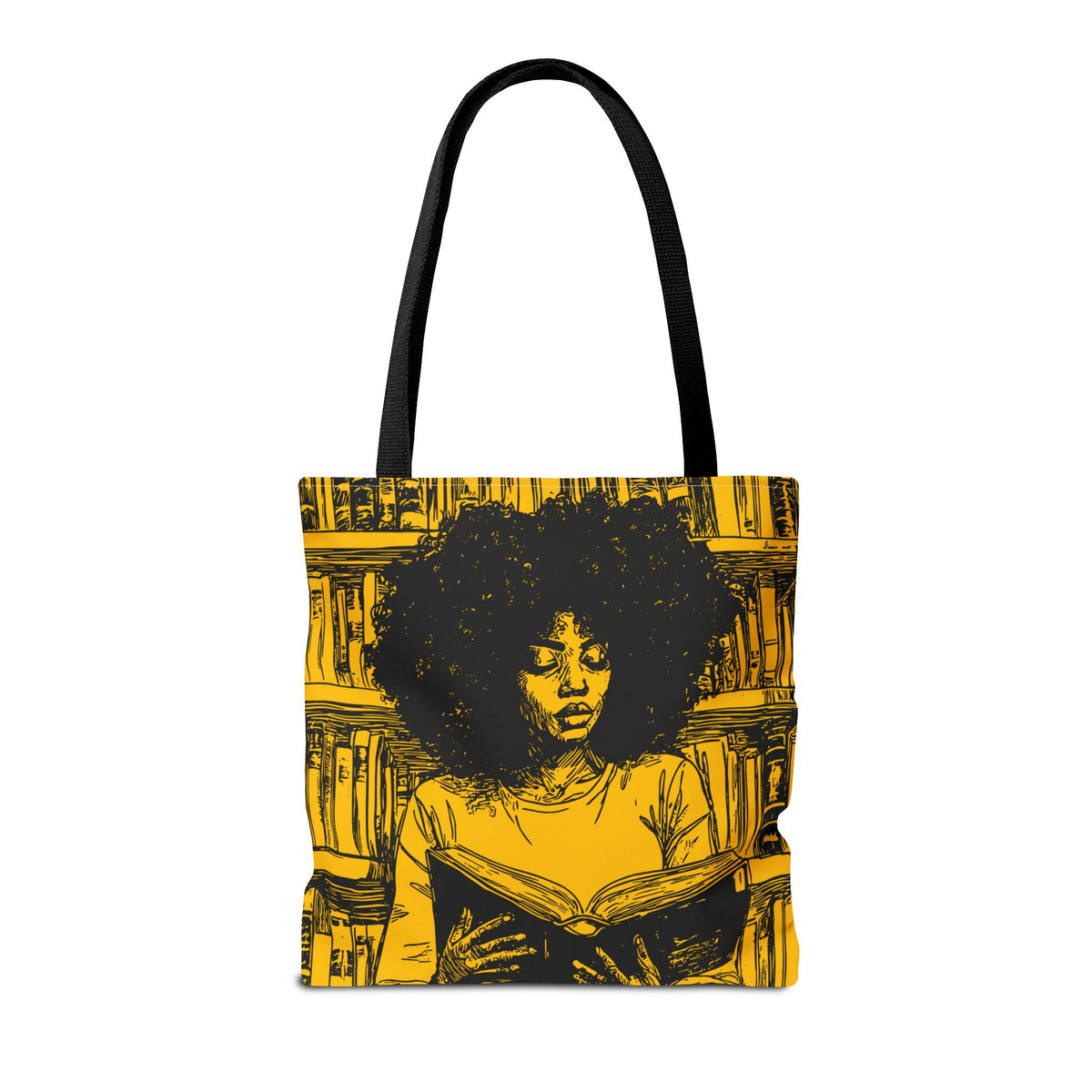 Afro Reading Tote Bag