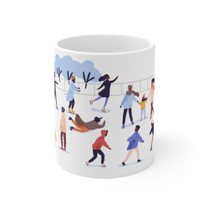 Black Ice Skaters Mug