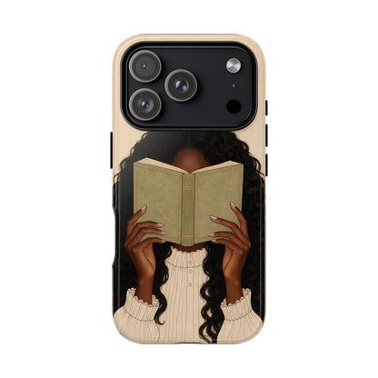 Girl Reading Phone Case