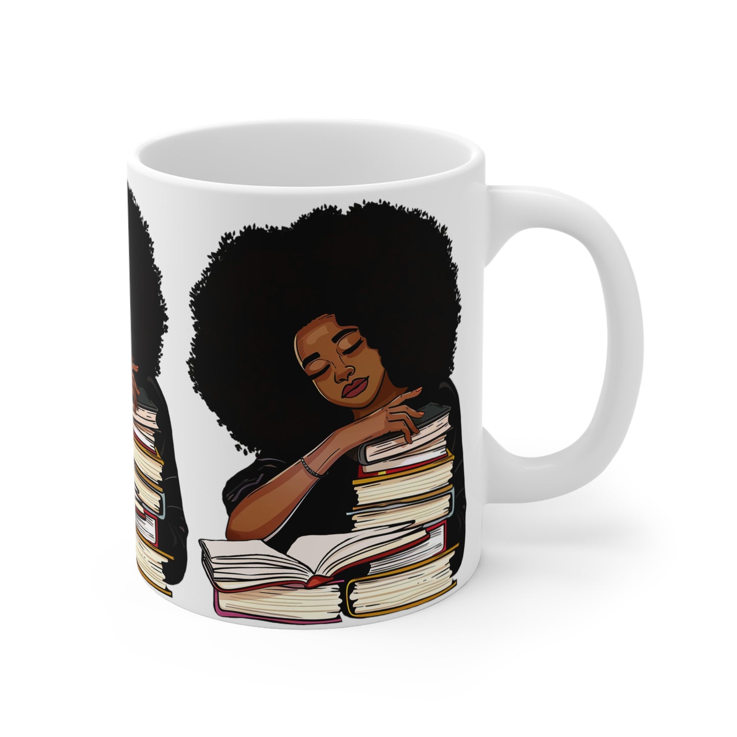 Afro Reader Mug