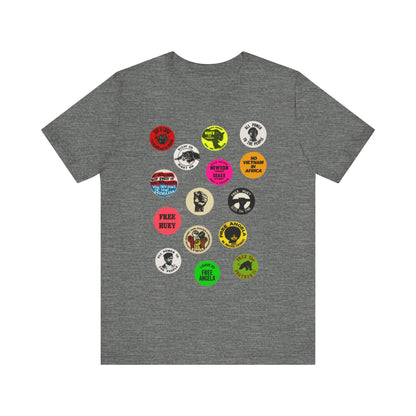 Black Panther Party Political Buttons Shirt