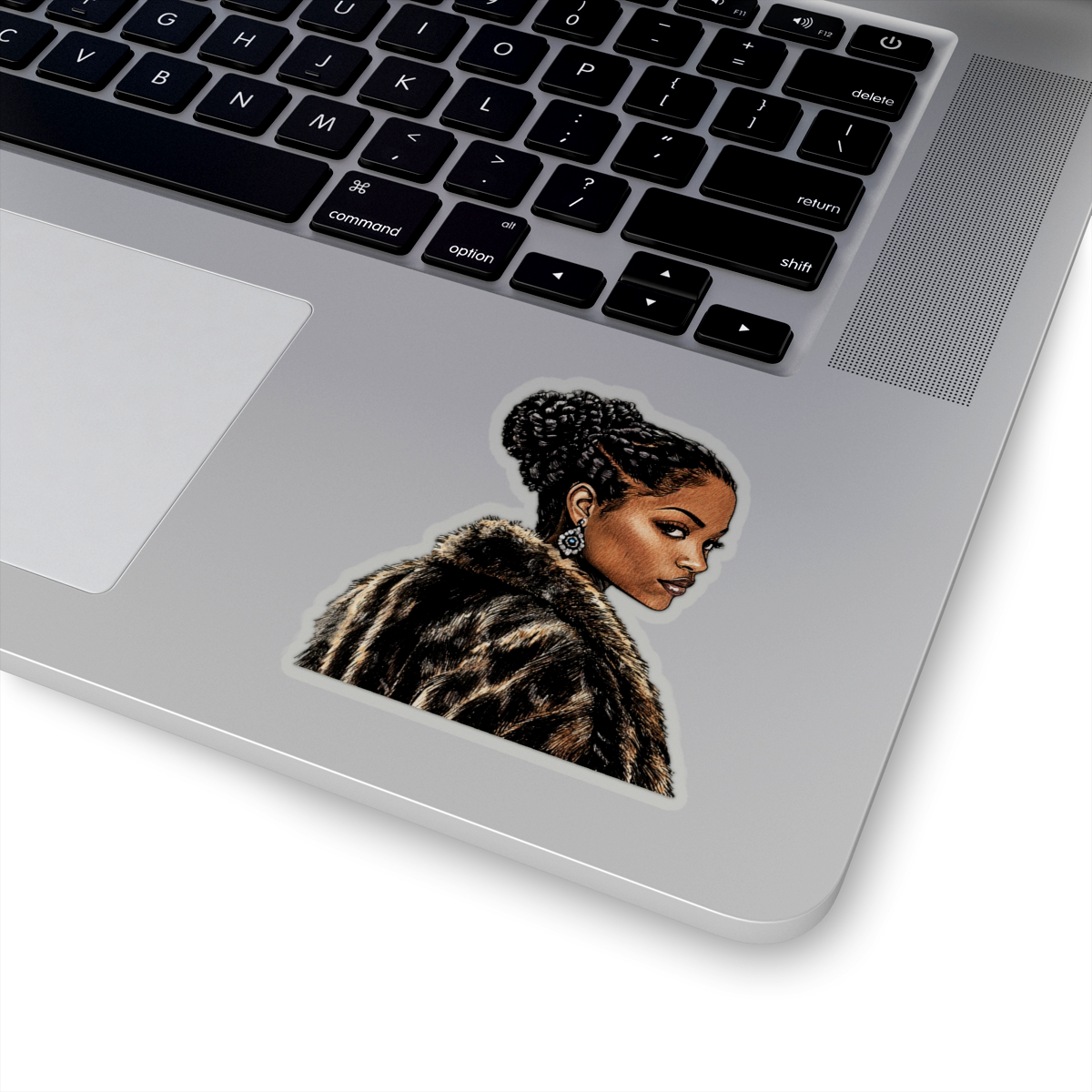 Fur Coat Style Sticker