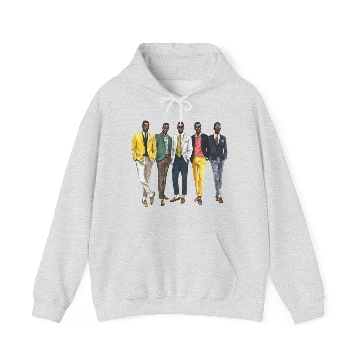50s Fashion Men Hoodie - Afrocentric Art by The Trini Gee