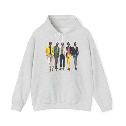 50s Fashion Men Hoodie - Afrocentric Art by The Trini Gee