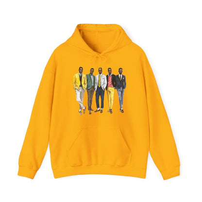50s Fashion Men Hoodie - Afrocentric Art by The Trini Gee