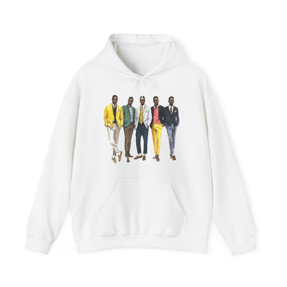 50s Fashion Men Hoodie - Afrocentric Art by The Trini Gee