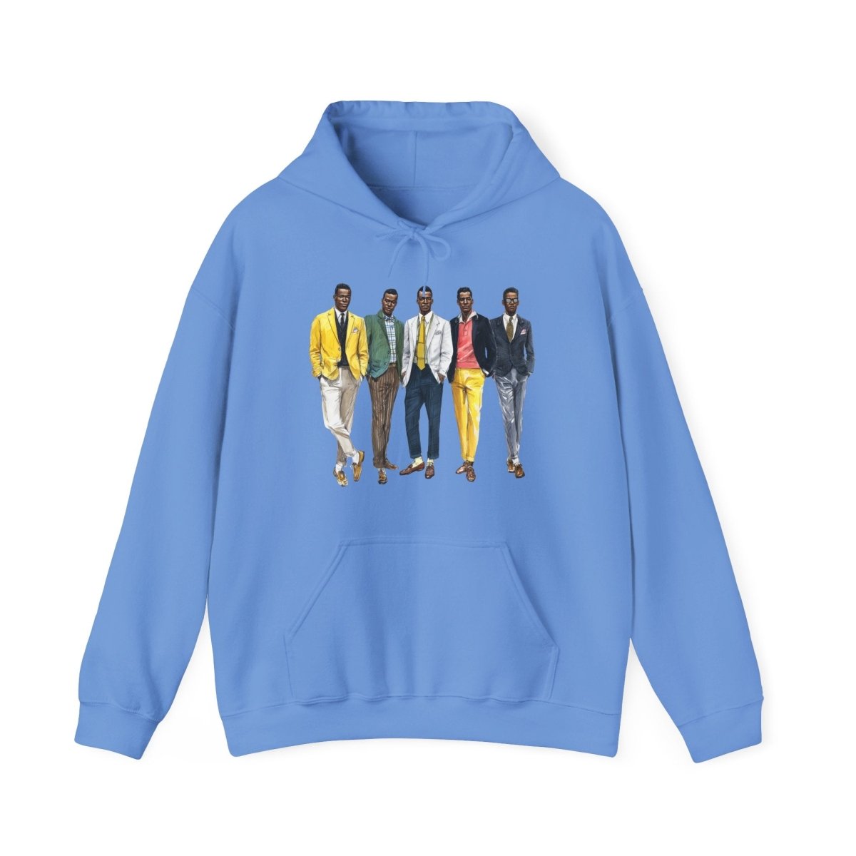 50s Fashion Men Hoodie - Afrocentric Art by The Trini Gee