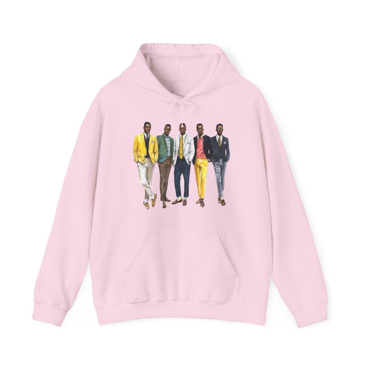 50s Fashion Men Hoodie - Afrocentric Art by The Trini Gee