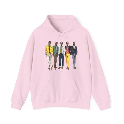 50s Fashion Men Hoodie - Afrocentric Art by The Trini Gee