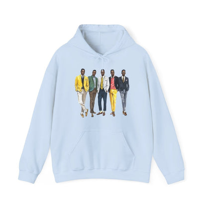 50s Fashion Men Hoodie - Afrocentric Art by The Trini Gee