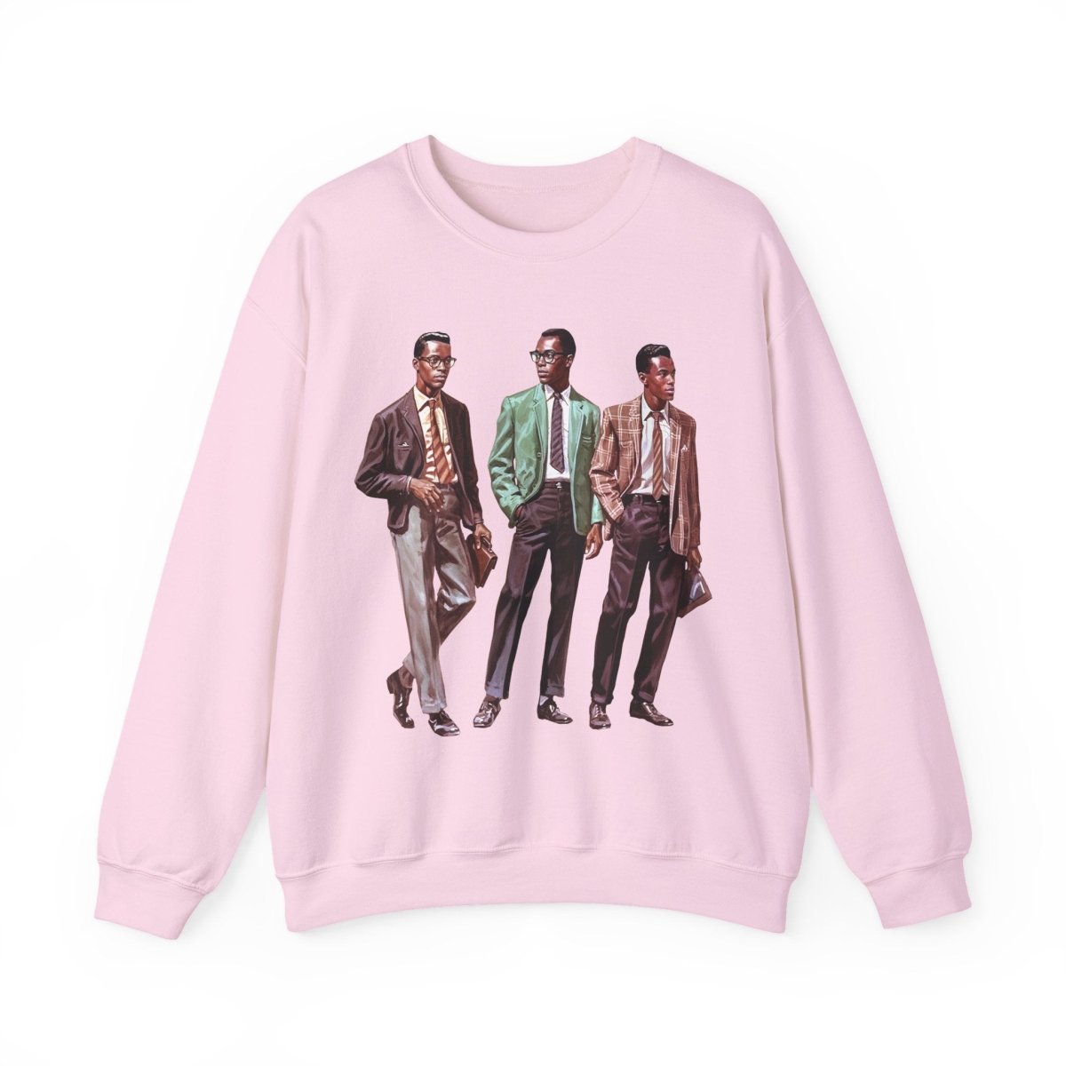 50s Fashion Men Sweatshirt - Afrocentric Art by The Trini Gee