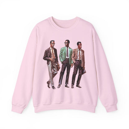 50s Fashion Men Sweatshirt - Afrocentric Art by The Trini Gee