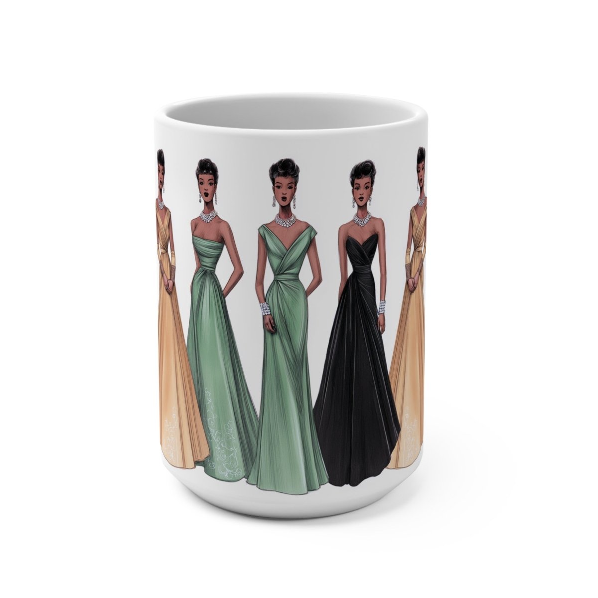 50s Formal Women Mug - Afrocentric Art by The Trini Gee