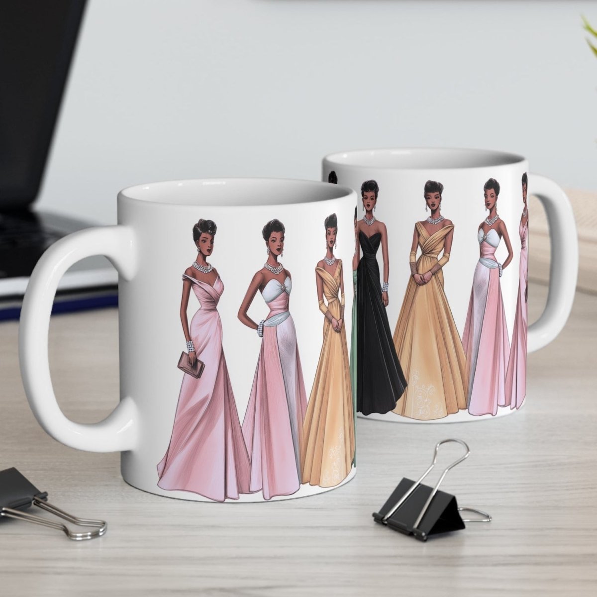 50s Formal Women Mug - Afrocentric Art by The Trini Gee