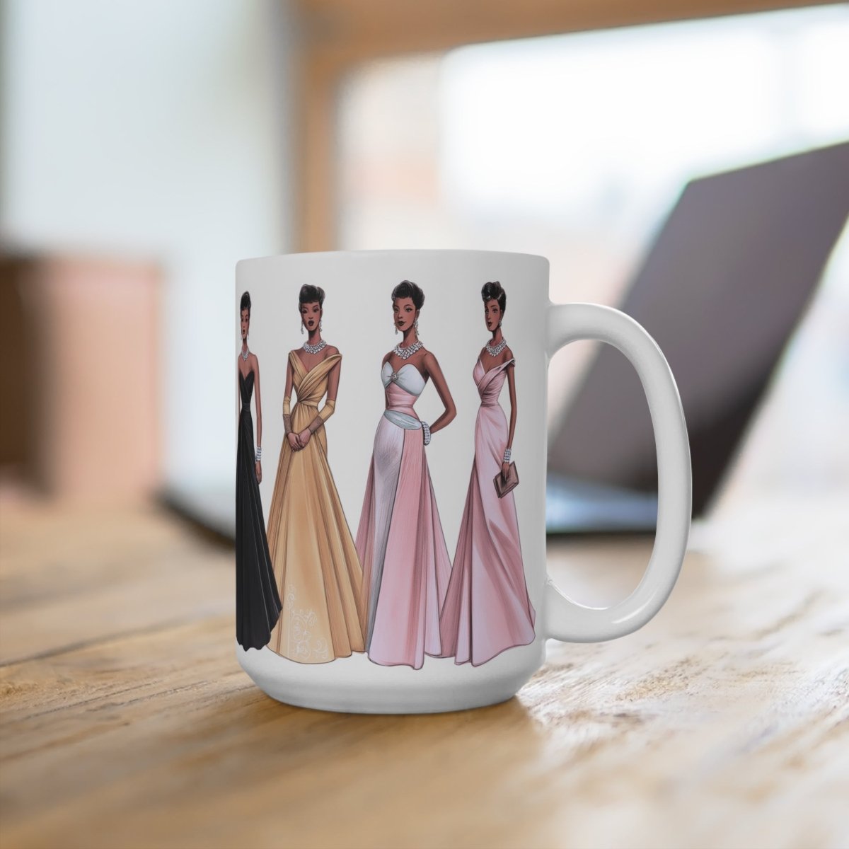 50s Formal Women Mug - Afrocentric Art by The Trini Gee