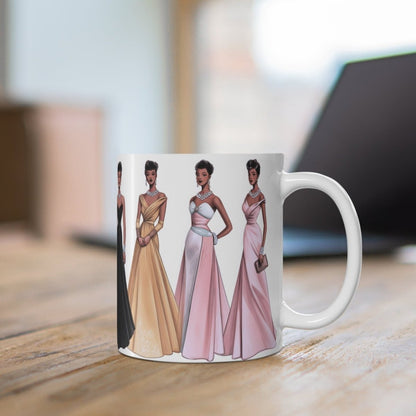 50s Formal Women Mug - Afrocentric Art by The Trini Gee