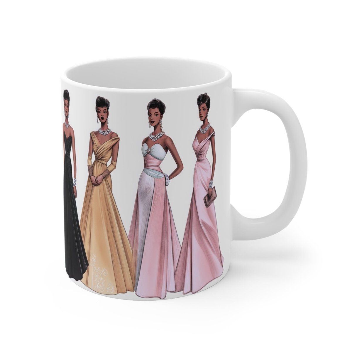 50s Formal Women Mug - Afrocentric Art by The Trini Gee