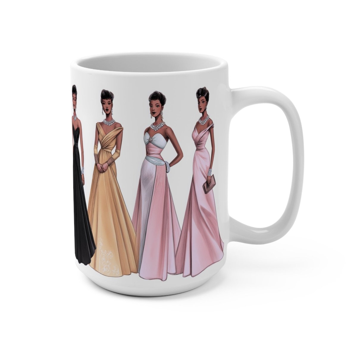 50s Formal Women Mug - Afrocentric Art by The Trini Gee
