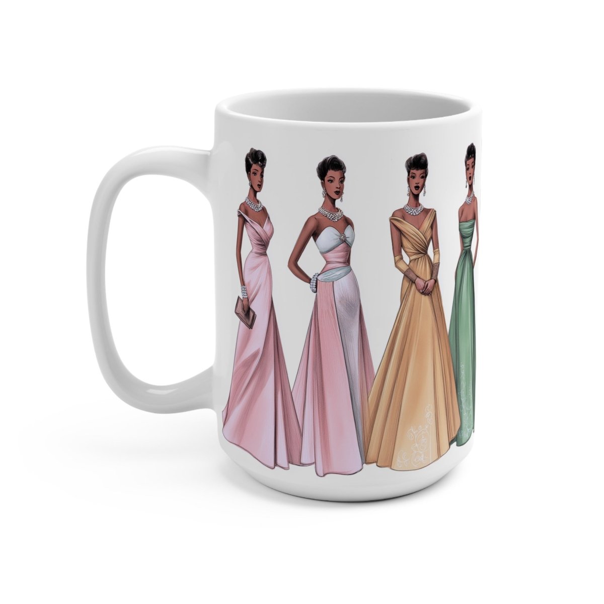 50s Formal Women Mug - Afrocentric Art by The Trini Gee