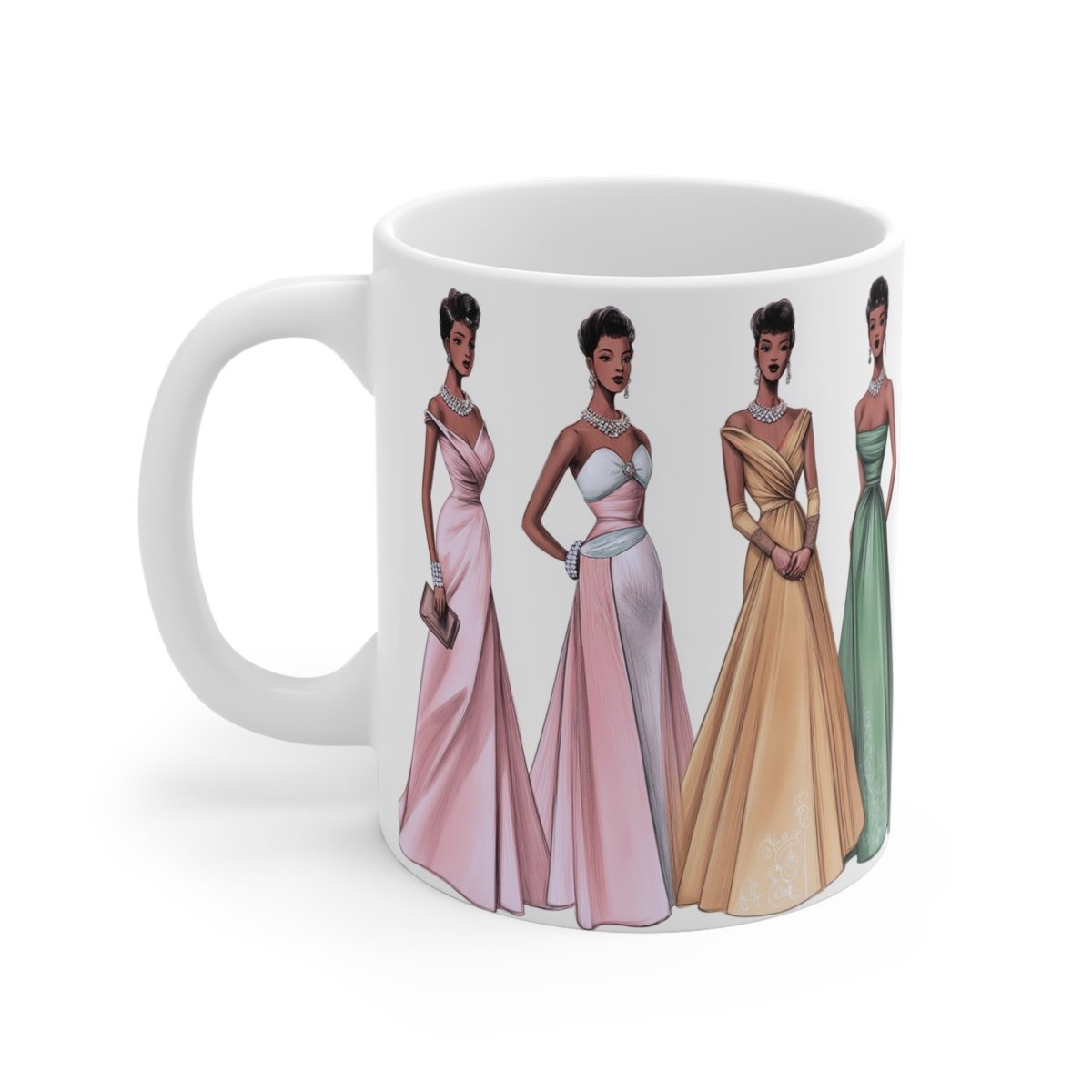 50s Formal Women Mug - Afrocentric Art by The Trini Gee