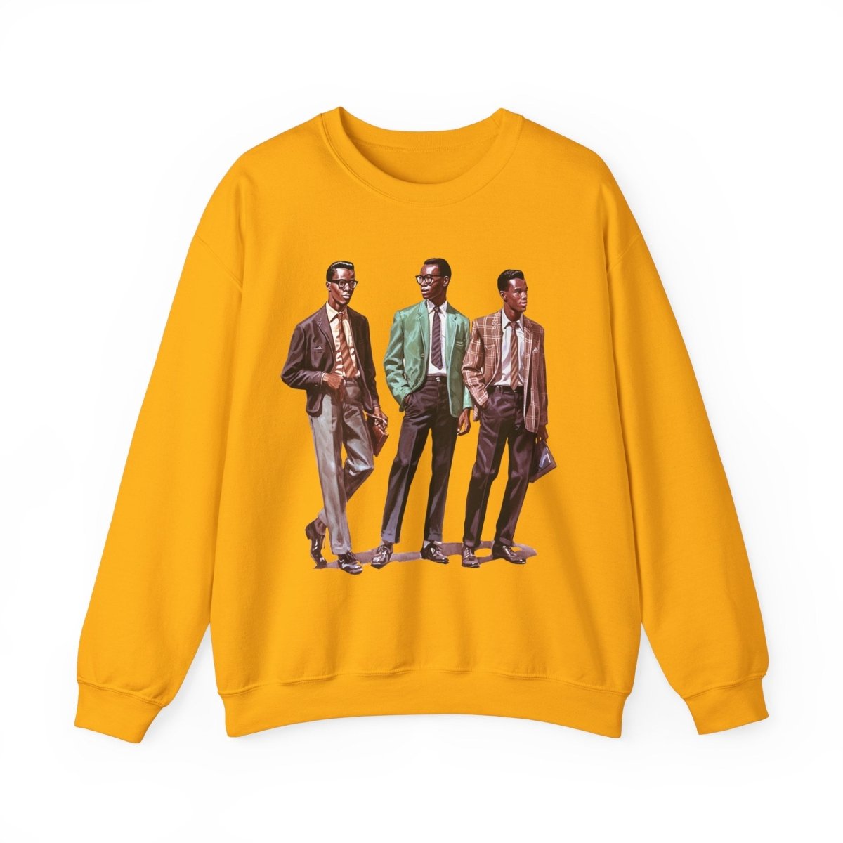50s Men Sweatshirt - Afrocentric Art by The Trini Gee
