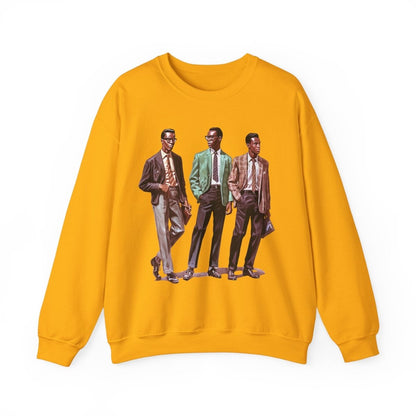 50s Men Sweatshirt - Afrocentric Art by The Trini Gee