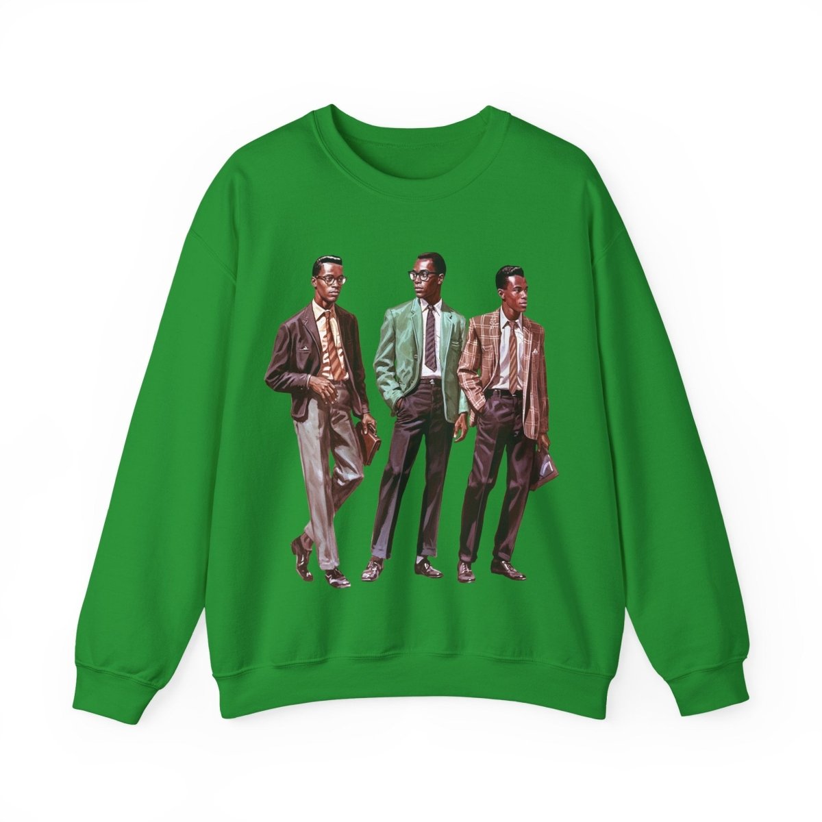 50s Men Sweatshirt - Afrocentric Art by The Trini Gee