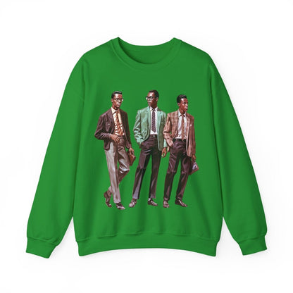 50s Men Sweatshirt - Afrocentric Art by The Trini Gee