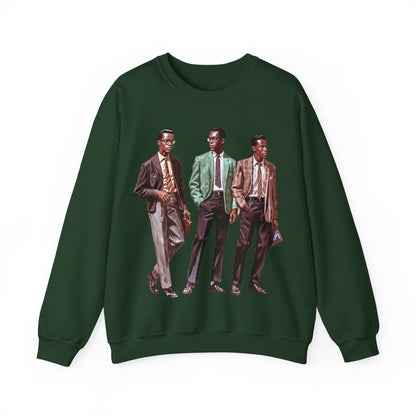 50s Men Sweatshirt - Afrocentric Art by The Trini Gee