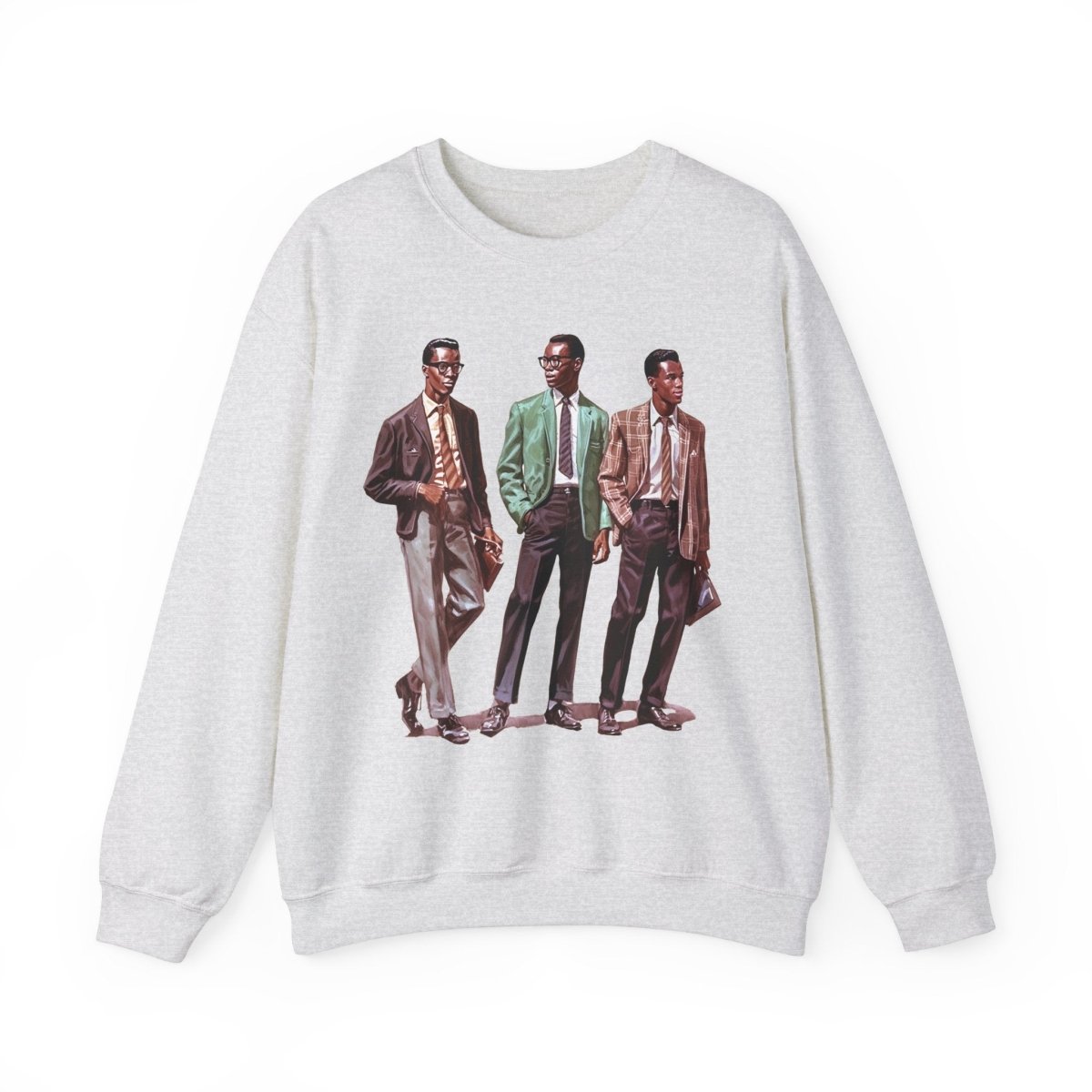 50s Men Sweatshirt - Afrocentric Art by The Trini Gee