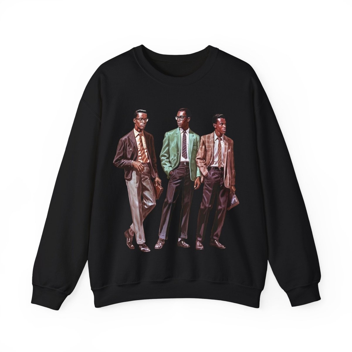 50s Men Sweatshirt - Afrocentric Art by The Trini Gee