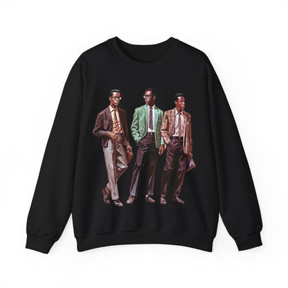 50s Men Sweatshirt - Afrocentric Art by The Trini Gee