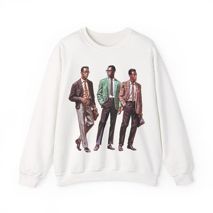 50s Men Sweatshirt - Afrocentric Art by The Trini Gee