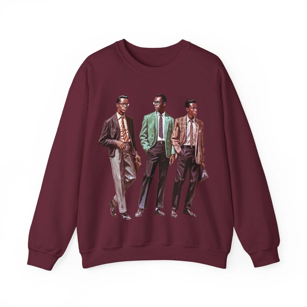 50s Men Sweatshirt - Afrocentric Art by The Trini Gee