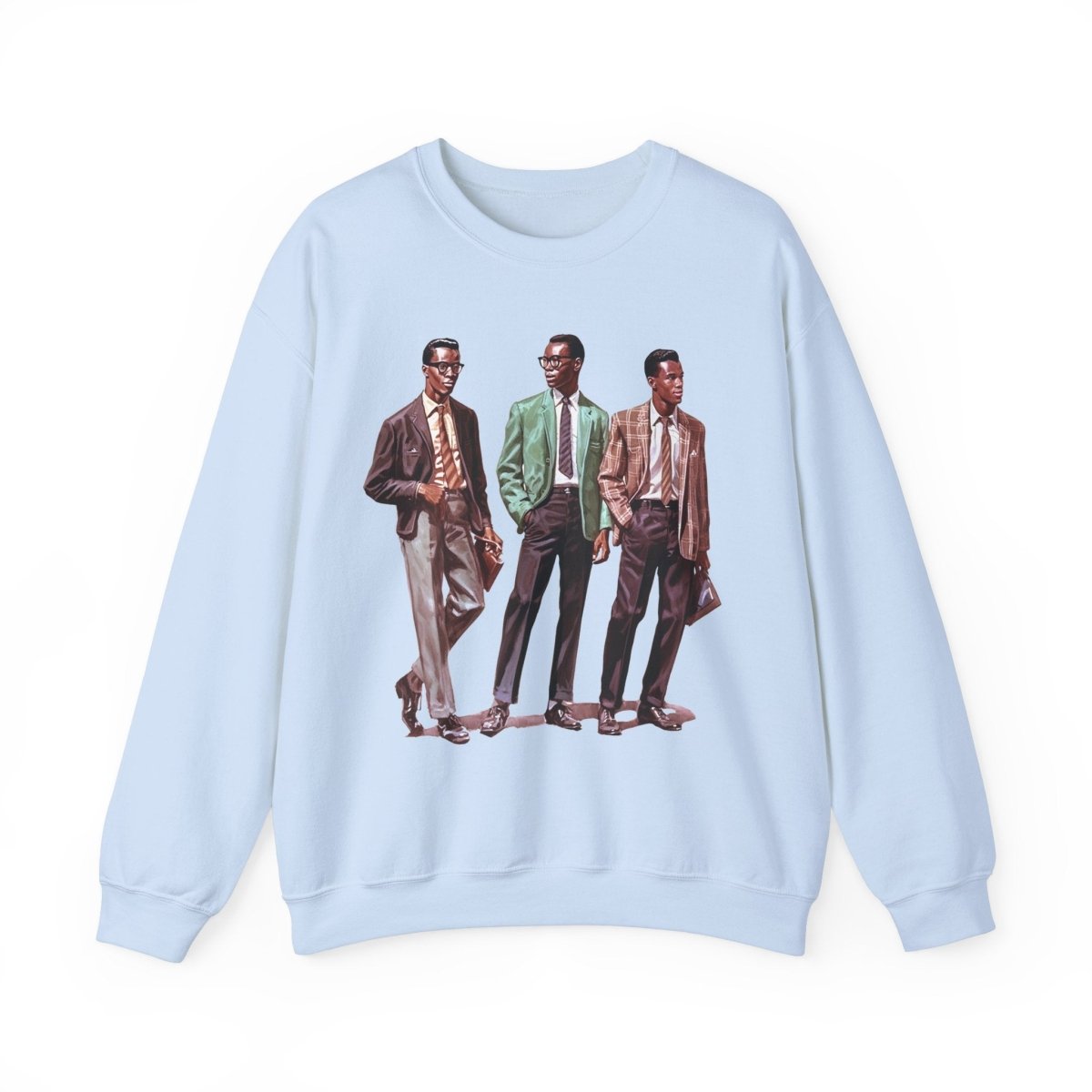 50s Men Sweatshirt - Afrocentric Art by The Trini Gee