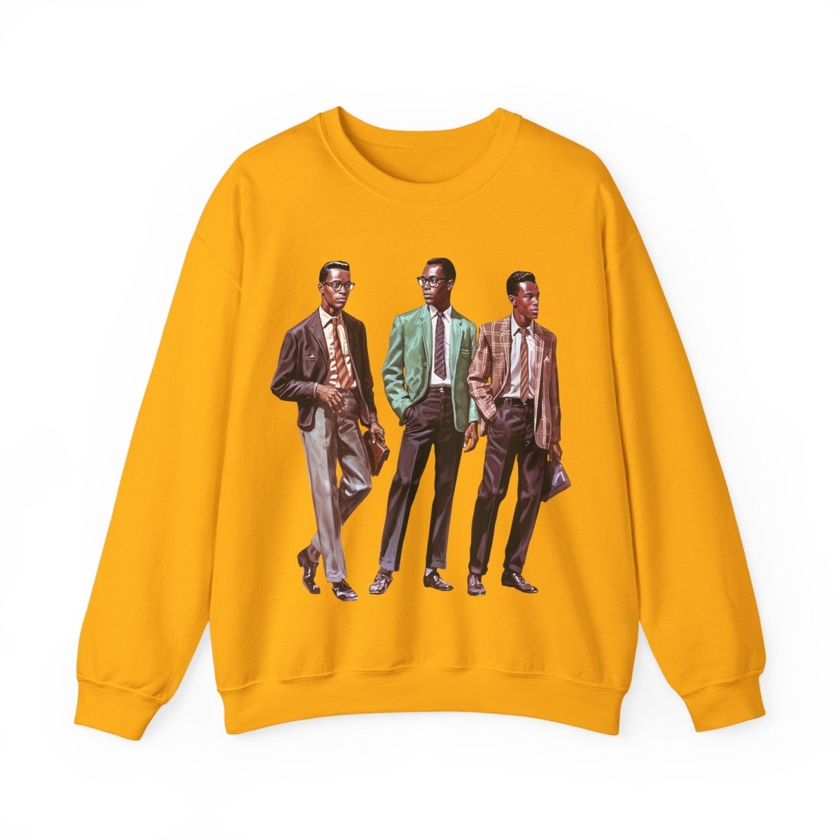 50s Men Sweatshirt - Afrocentric Art by The Trini Gee