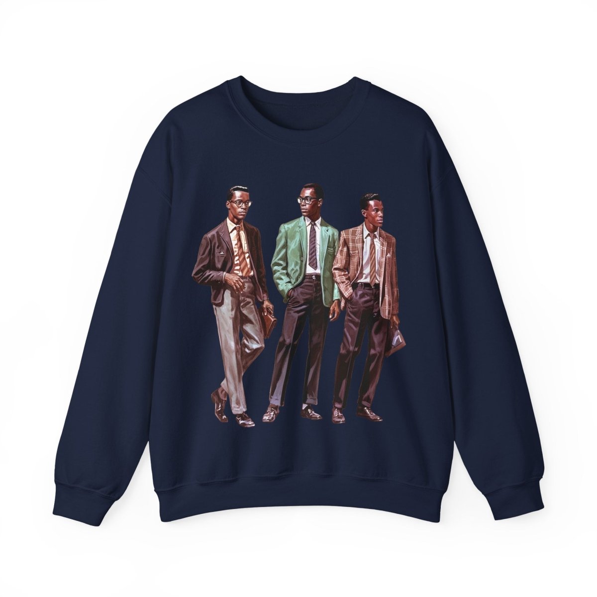 50s Men Sweatshirt - Afrocentric Art by The Trini Gee