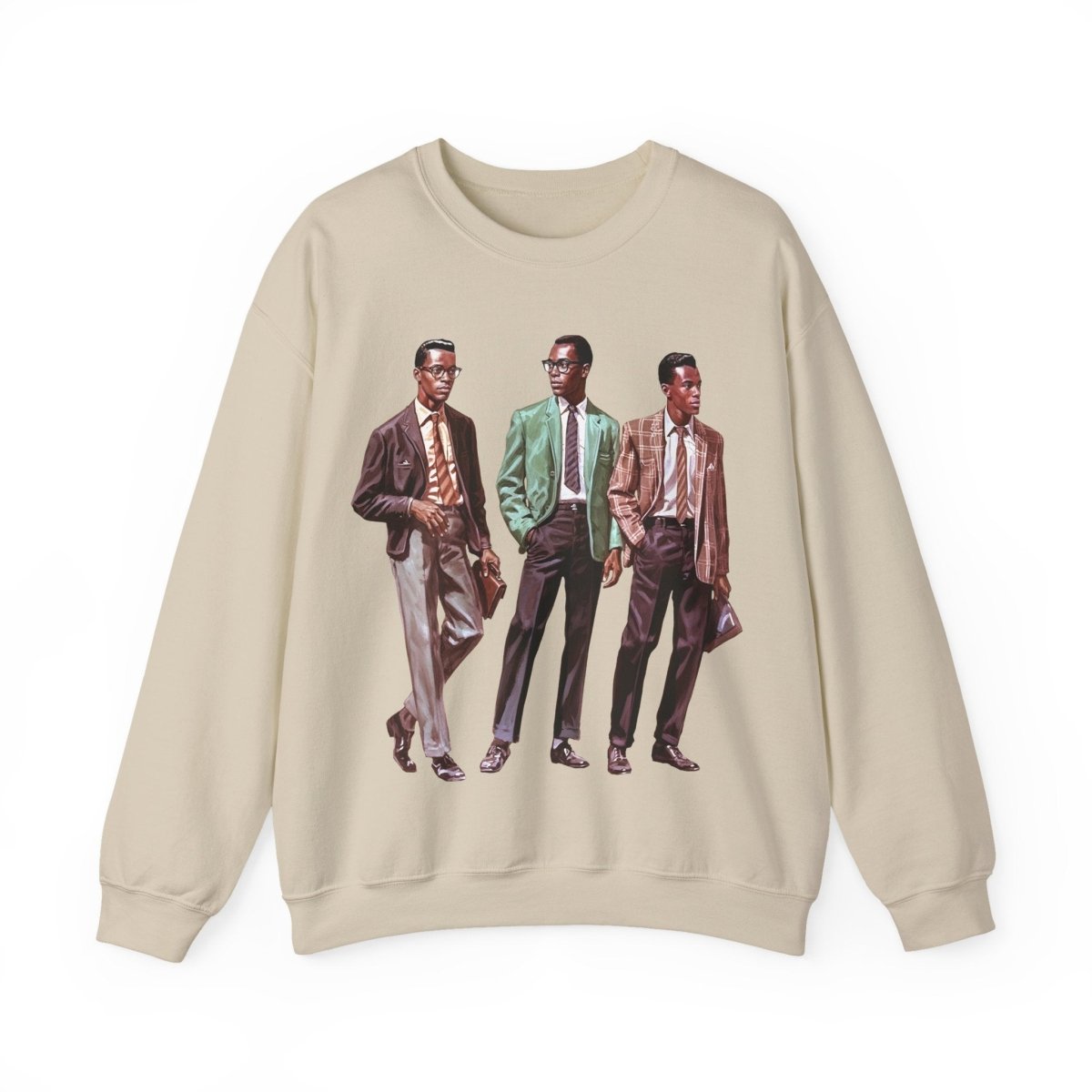 50s Men Sweatshirt - Afrocentric Art by The Trini Gee