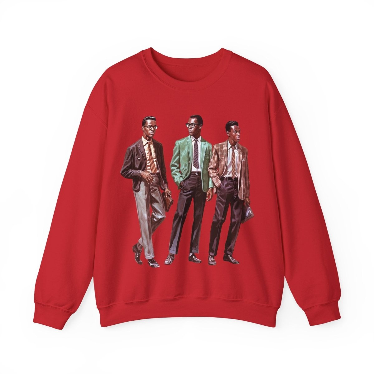 50s Men Sweatshirt - Afrocentric Art by The Trini Gee