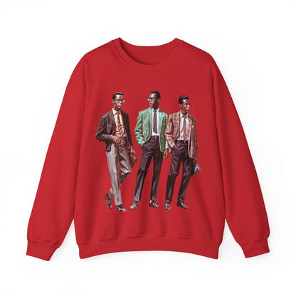 50s Men Sweatshirt - Afrocentric Art by The Trini Gee